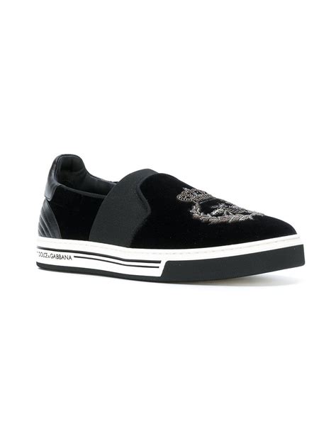 dolce gabbana mens crown slip on shoe|dolce and gabbana shoes for men.